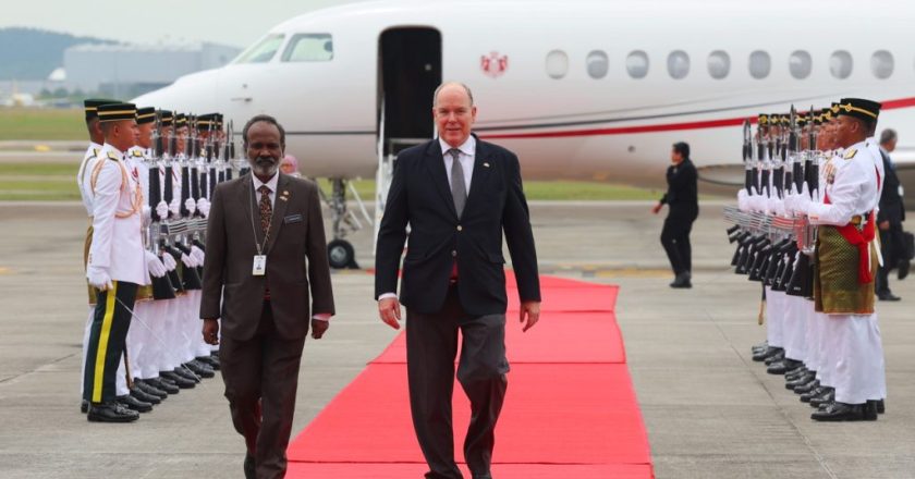 Monaco’s Prince Albert II arrives in Malaysia for state visit