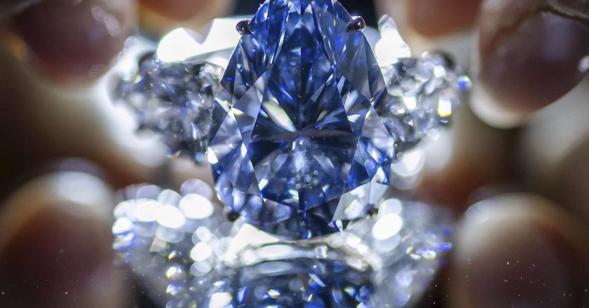 Rare Blue Diamond Fetches Over $40 Million at Christie’s Auction